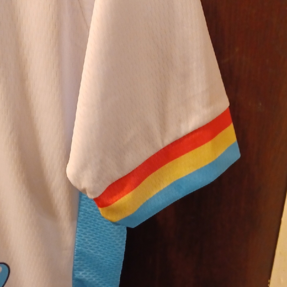 Biycle Booth Unicorn Cycling Jersey - White, Blue, Yellow - Picture 9 of 11